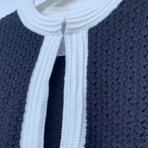 KATE HILL Cardigan Black/Cream Size Small - Picture 12 of 13